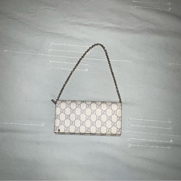 Gucci Handbags - Continental Chain Wallet GG Coated Canvas